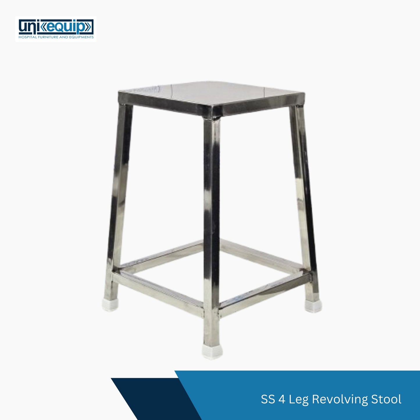 Uniequip SS 4 Leg Doctor Patient Stool for Medical use