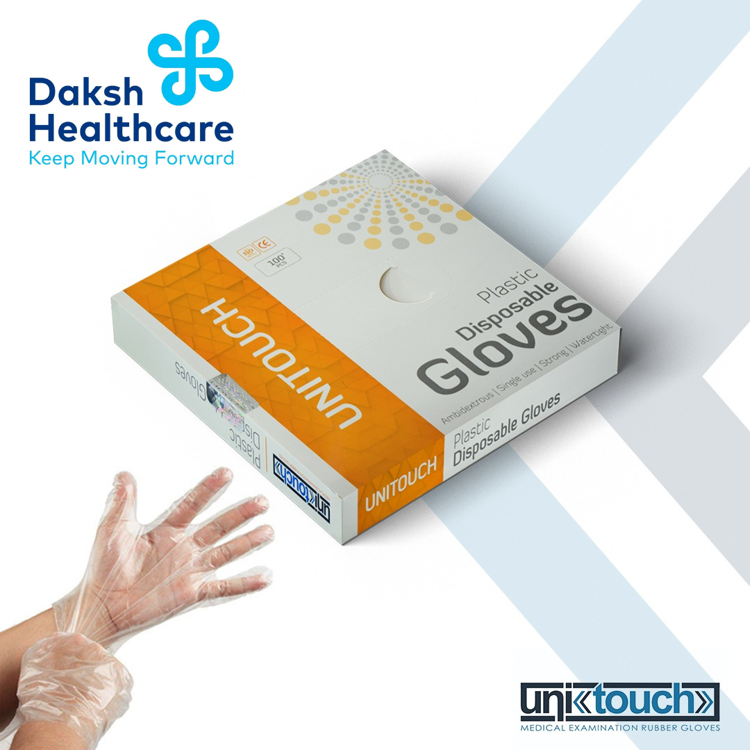 Unitouch Disposable PP Gloves Pack of 100 Pcs