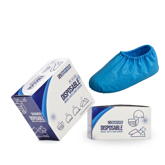 Disposable Medical-Grade Plastic Shoe Cover use in  / Hospital / Clinic Pack of 100