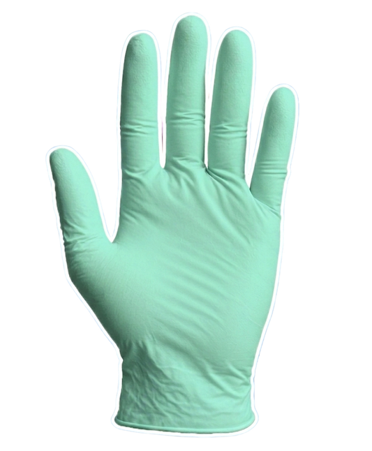 Unitouch Mint Green Nitrile Disposable Gloves pack of 100 Pcs