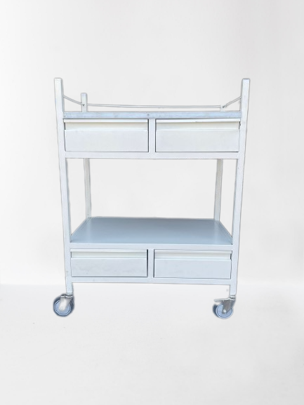 Uniequip Hospital / dental / Clinic Medicine Trolley with 4 Drawer